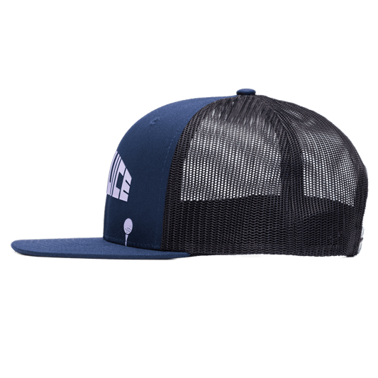 Golf 8-Bit Unisex Trucker Hat Navy O/S - Final Sale