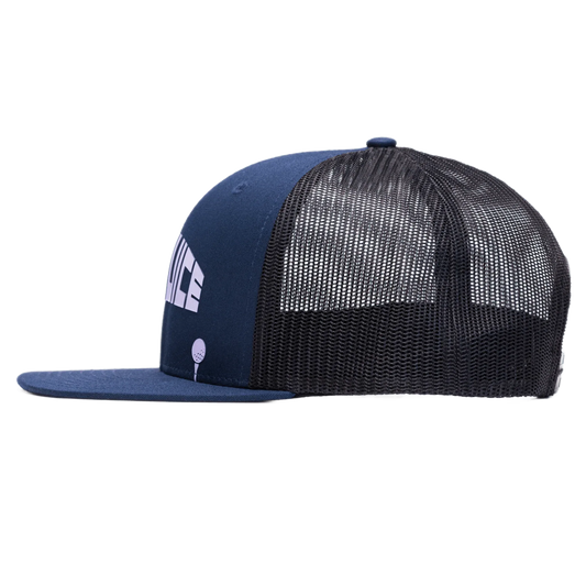 Golf 8-Bit Unisex Trucker Hat Navy O/S - Final Sale - GOLF LEAGUE