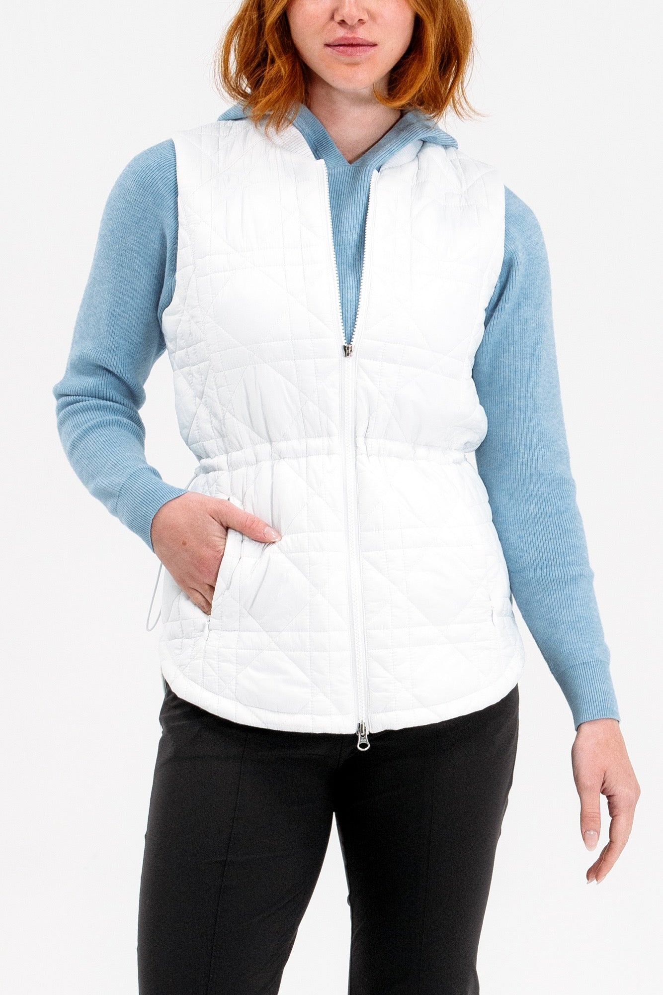 Longline Quilted Vest