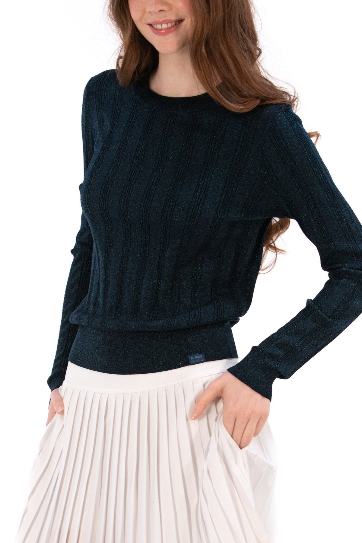 Lurex Cable Knit