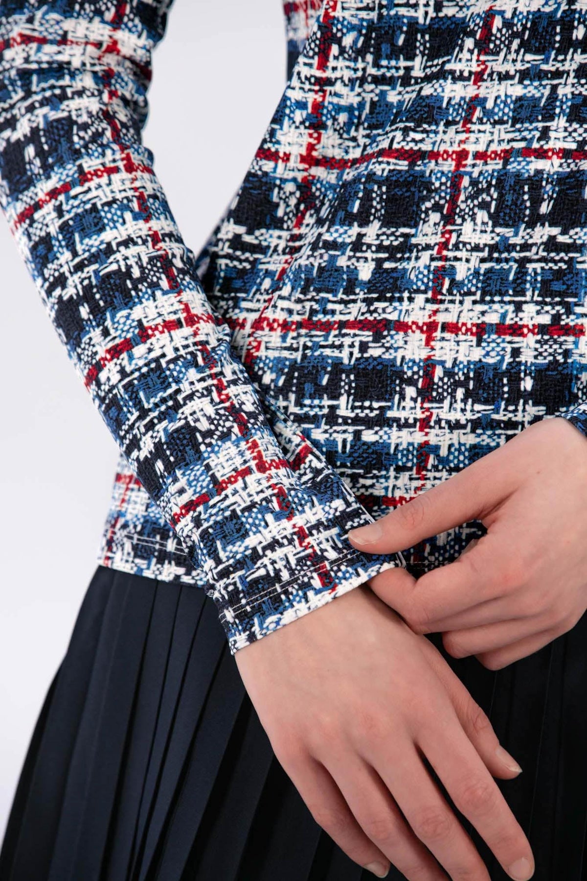 Printed Rib Quarter Zip