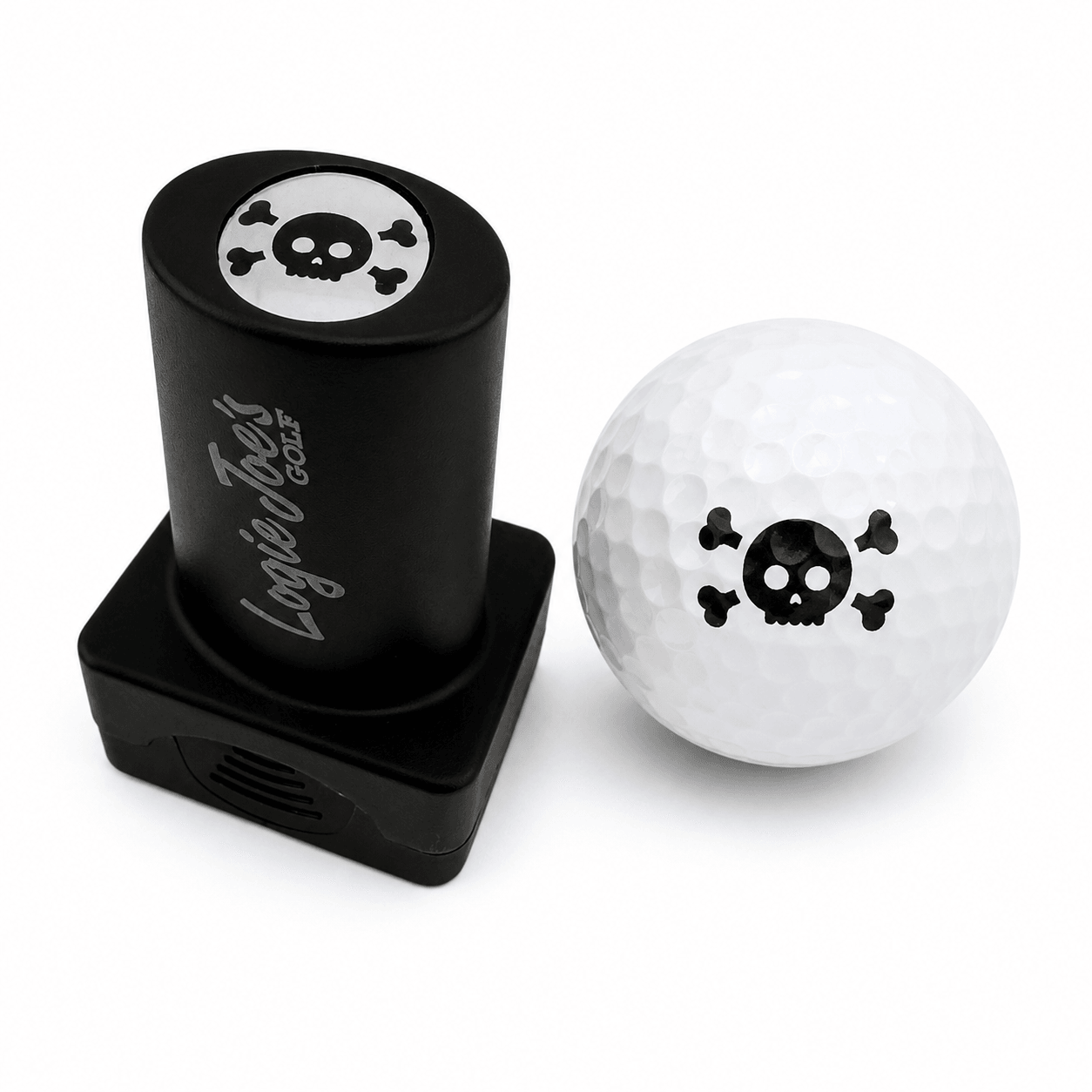 Skull & Bones Stamp | Quick-Dry Ink Stamper | Easy Ball Identification | Fun Golf Gift