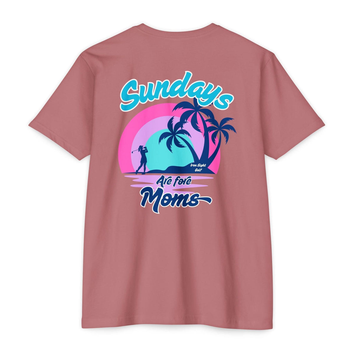 Sundays Are Fore Moms T-Shirt — Retro Beach Palm Graphic