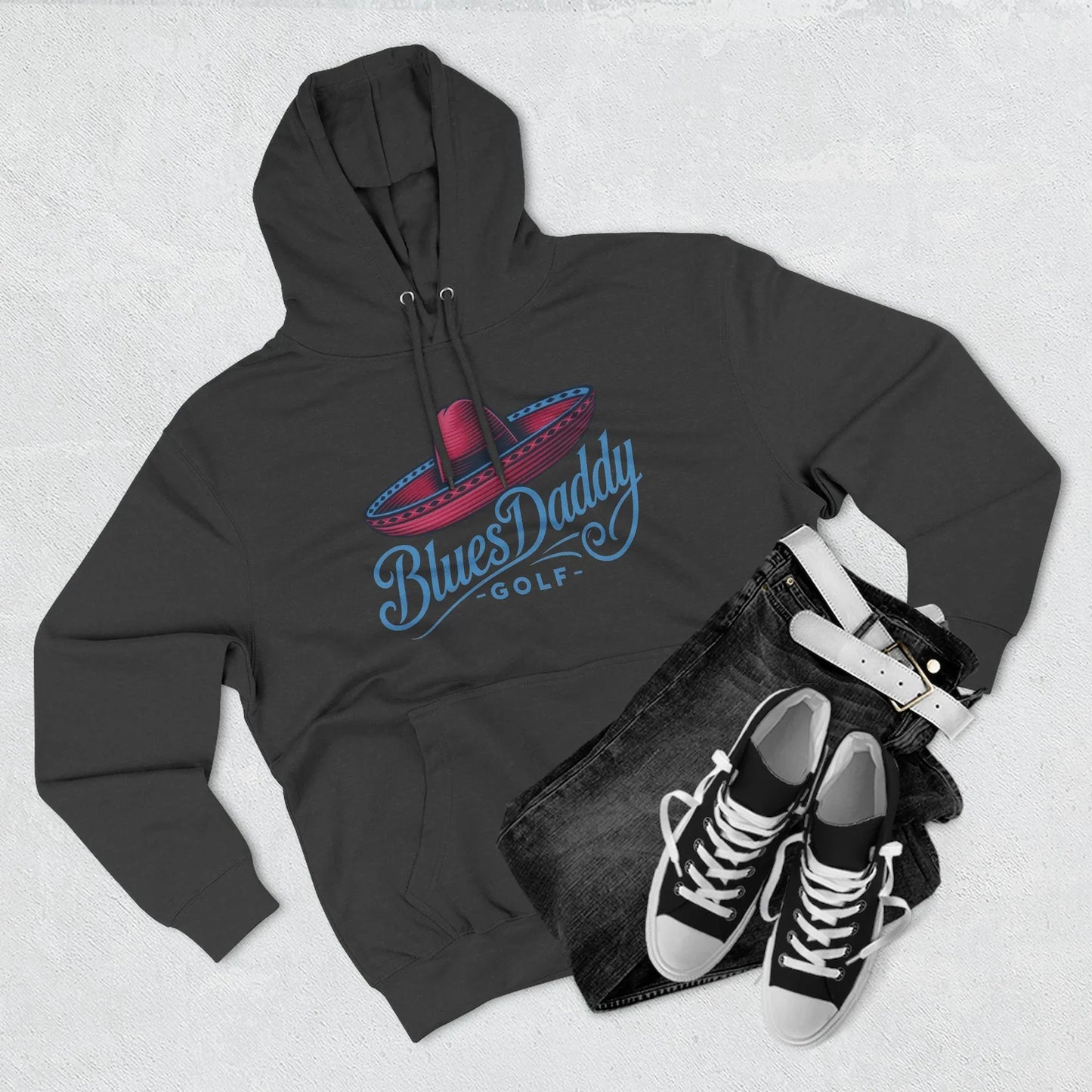 BluesDaddy Golf - Three-Panel Fleece Hoodie - GOLF LEAGUE