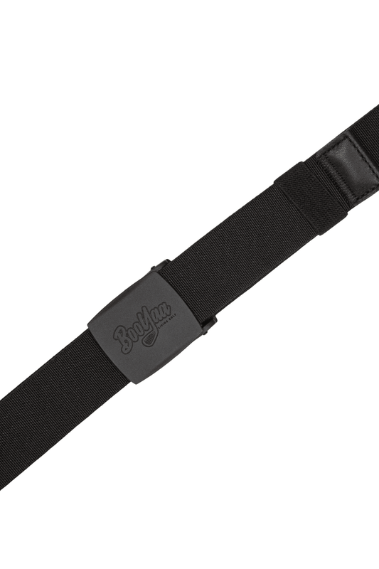 BooYaa Belt - Adjustable Black Stretch with Black Alloy Buckle