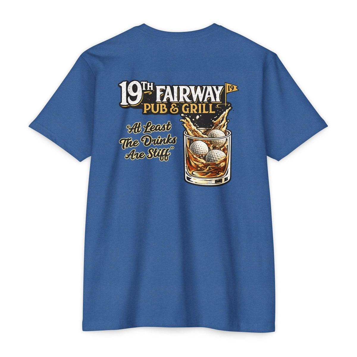 Golf Pub T-Shirt — “19th Fairway Pub & Grill” Vintage Golf Whiskey Tee
