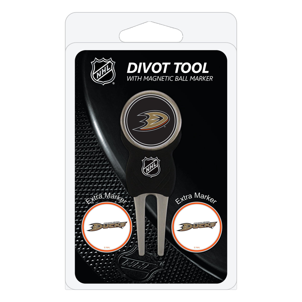 Anaheim Ducks Divot Tool + 3 Ball Markers