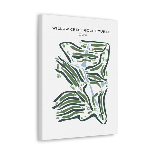 Willow Creek Golf Course, Iowa - Printed Golf Course