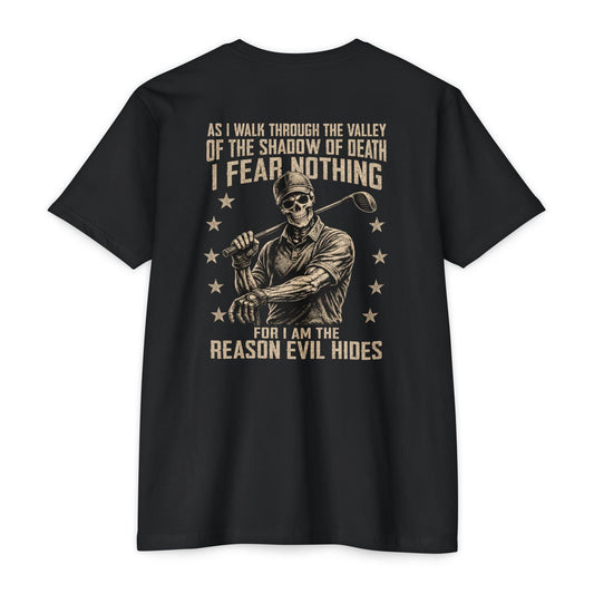 I Fear Nothing Skull Golf T-Shirt — Iron Sight Golf