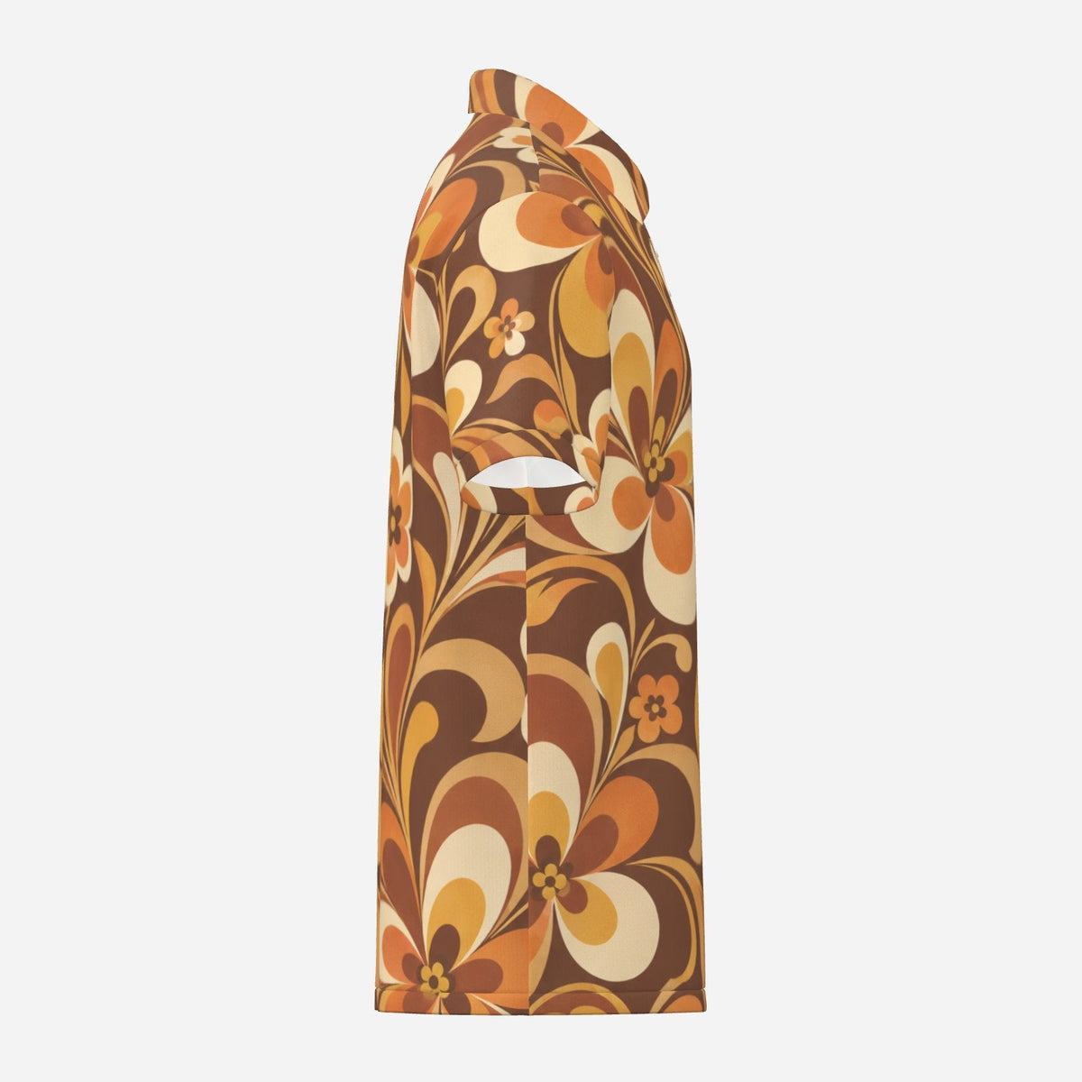 70s Floral Performance Golf Polo