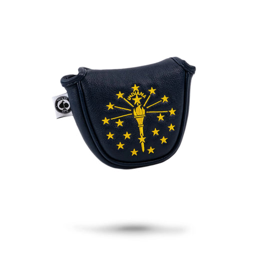 Indiana State Flag - Mallet Putter Cover - GOLF LEAGUE