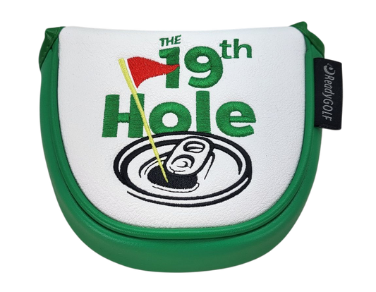 The 19th Hole Embroidered Putter Cover by ReadyGOLF - Mallet