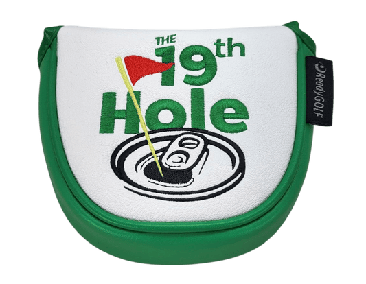 The 19th Hole Embroidered Putter Cover by ReadyGOLF - Mallet