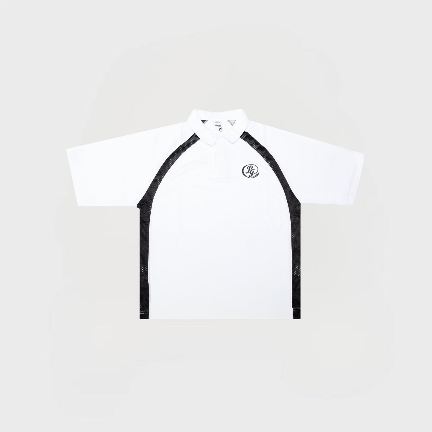 JERSEY POLO | WHITE/BLACK
