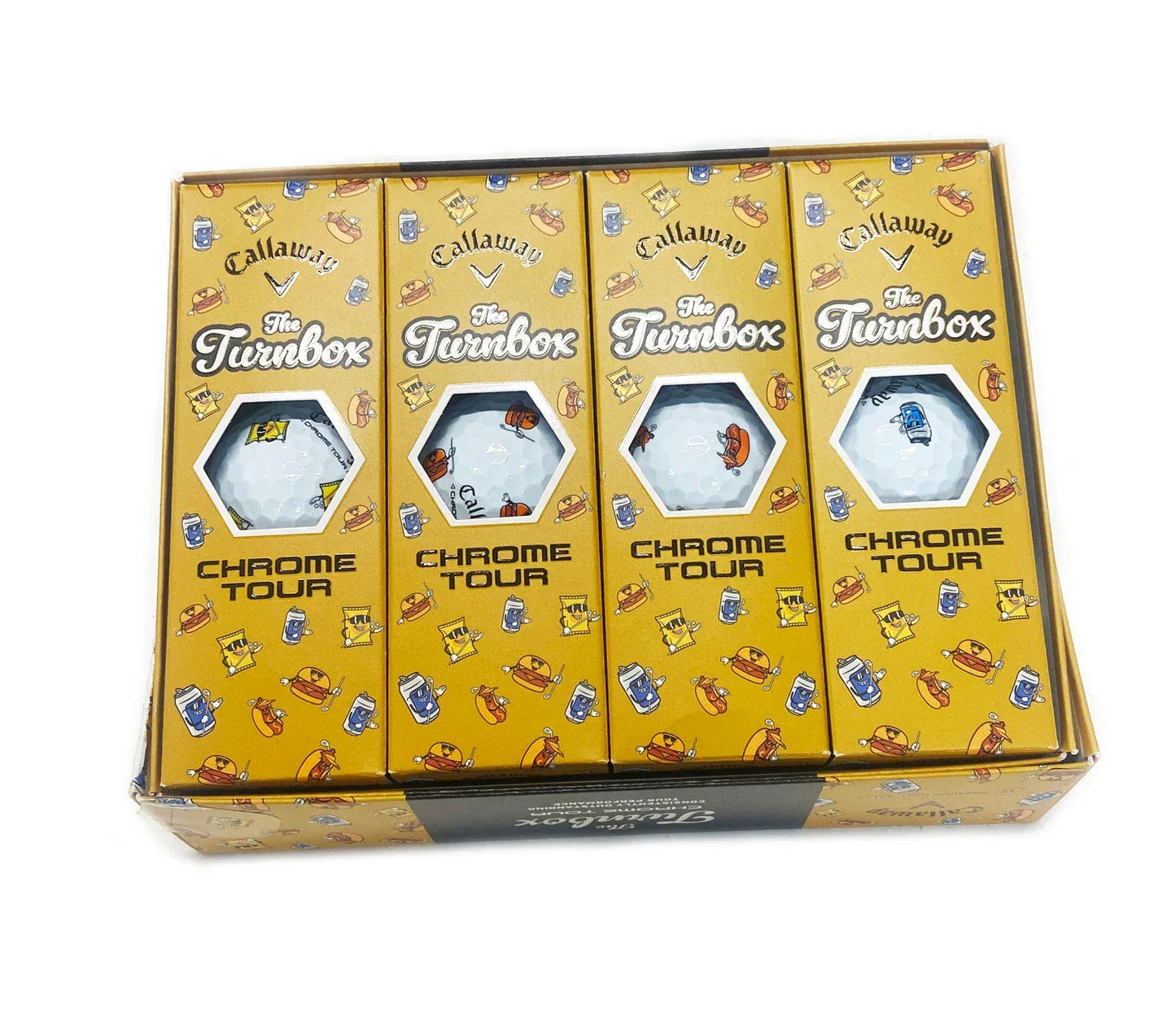 Callaway Chrome Tour Golf Balls Turnbox Snacks Limited Edition - GOLF LEAGUE
