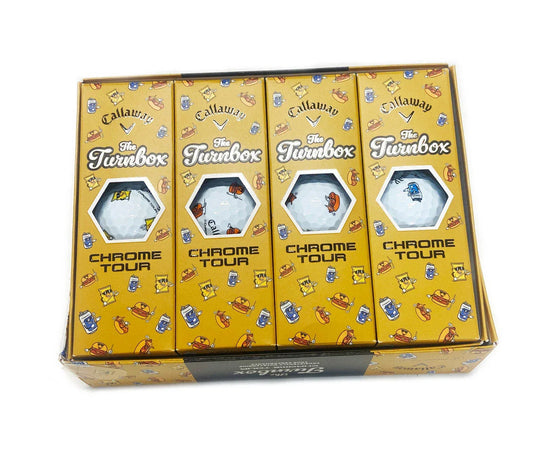 Callaway Chrome Tour Golf Balls Turnbox Snacks Limited Edition - GOLF LEAGUE