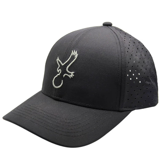 Black/Grey Eagle Performance Hat - GOLF LEAGUE