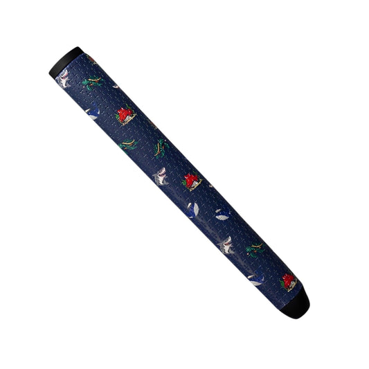 Deep Blue Sea Putter Grip | Midsize | Premium PU Material | Stable Feel | Golf | Shark Turtle Crab Whale