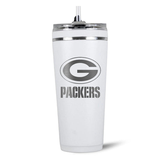 26FlexWhite-C_NFL_26ozFlexBottle_GreenBayPackers_Back_Shadow - GOLF LEAGUE