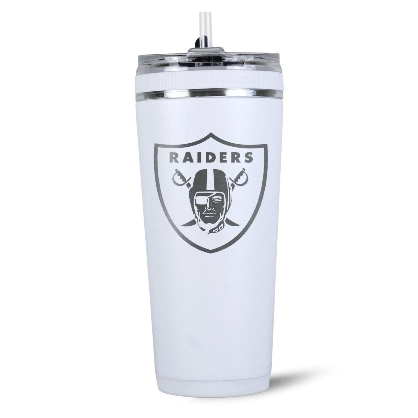 26FlexWhite-C_NFL_26ozFlexBottle_LasVegasRaiders_Back_Shadow - GOLF LEAGUE