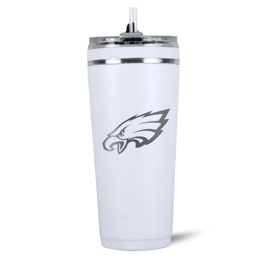 26FlexWhite-C_NFL_26ozFlexBottle_PhiladelphiaEagles_Back_Shadow - GOLF LEAGUE