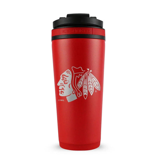 26RED-NHLBLACKHAWKS-C_26OZICESHAKER_RED_BACK - GOLF LEAGUE