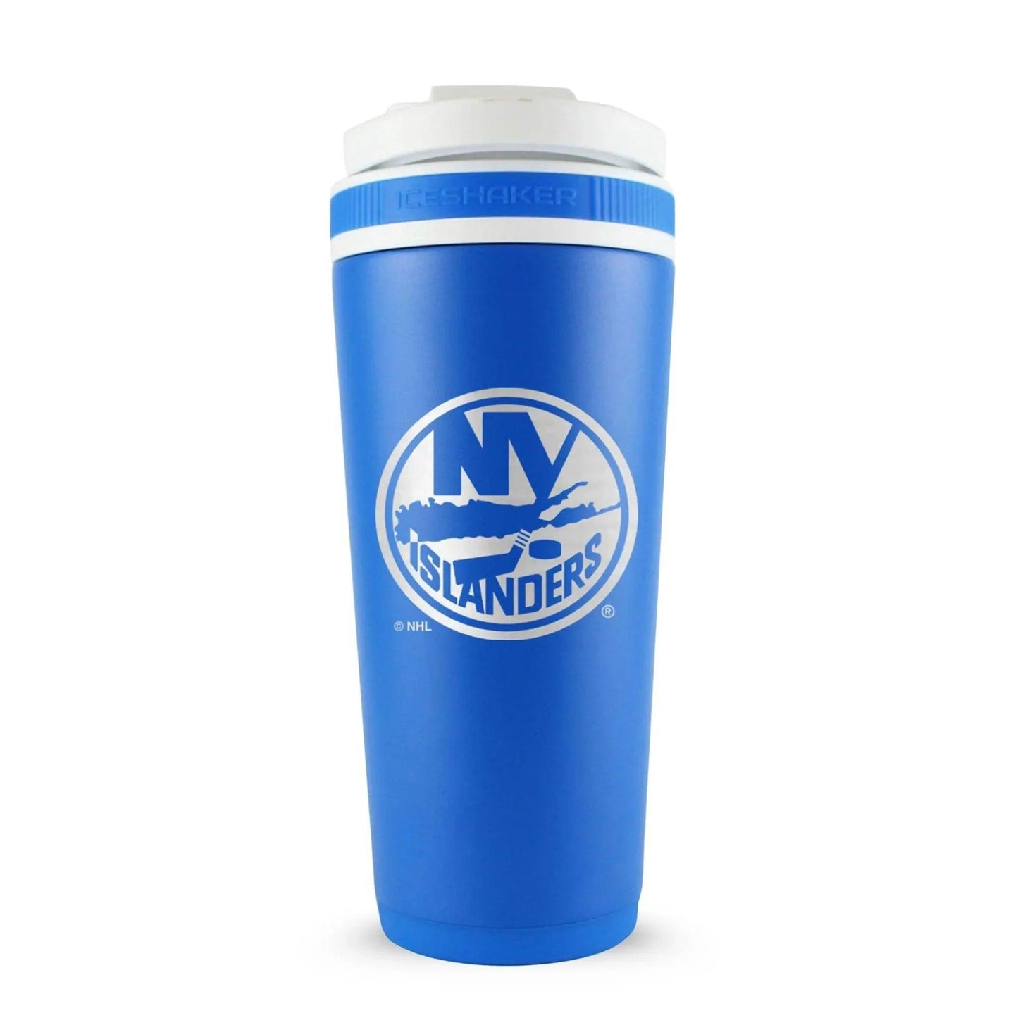 26ROYAL-NHLISLANDERS-C_26OZICESHAKER_ROYALBLUE_BACK - GOLF LEAGUE