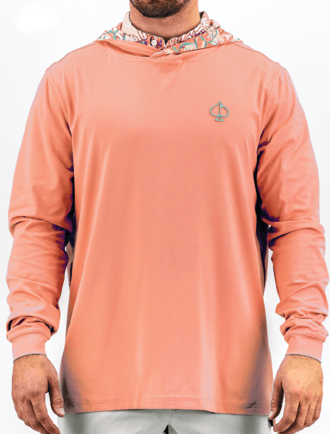 Performance Golf Hoodie - Birds of Paradise