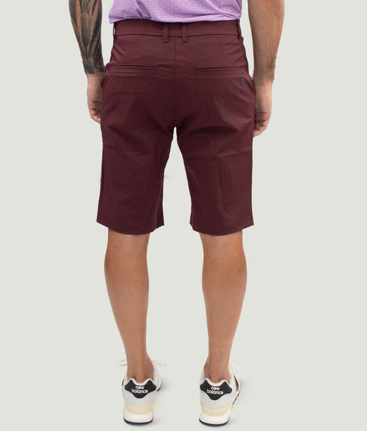 Short Game Classic Golf Shorts Wine