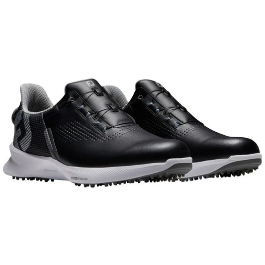 FootJoy Fuel BOA Golf Shoes - Black/Black/Blue 55449