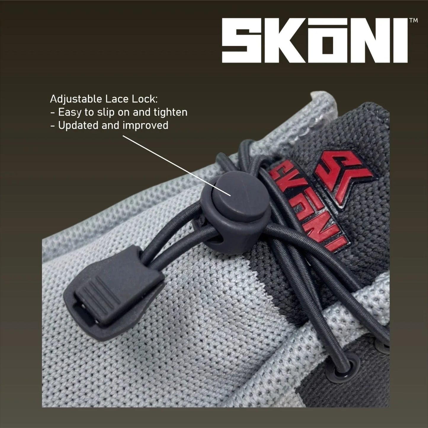 SKŌNI Men's Golf Shoe Waterproof- Grey/Navy - GOLF LEAGUE