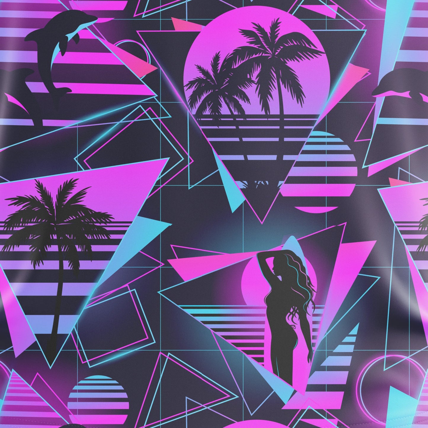 Miami Slice | Retro/Vaporwave Golf Polo for Men - GOLF LEAGUE