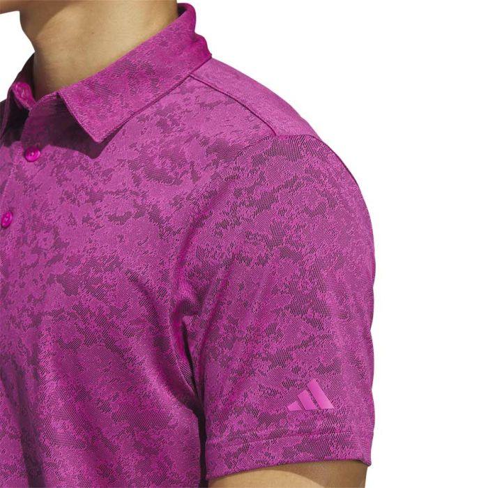 Adidas 23 Textured Jacquard Polo - GOLF LEAGUE