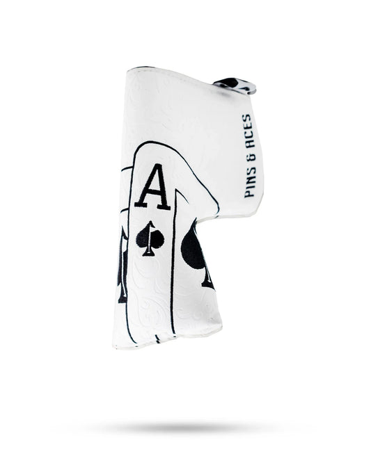 White Out Ace of Spades - Blade Putter Cover - GOLF LEAGUE