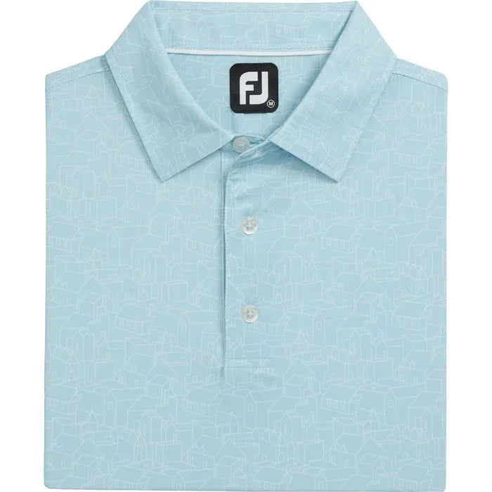 FootJoy Scottish Town Lisle Golf Polo - GOLF LEAGUE