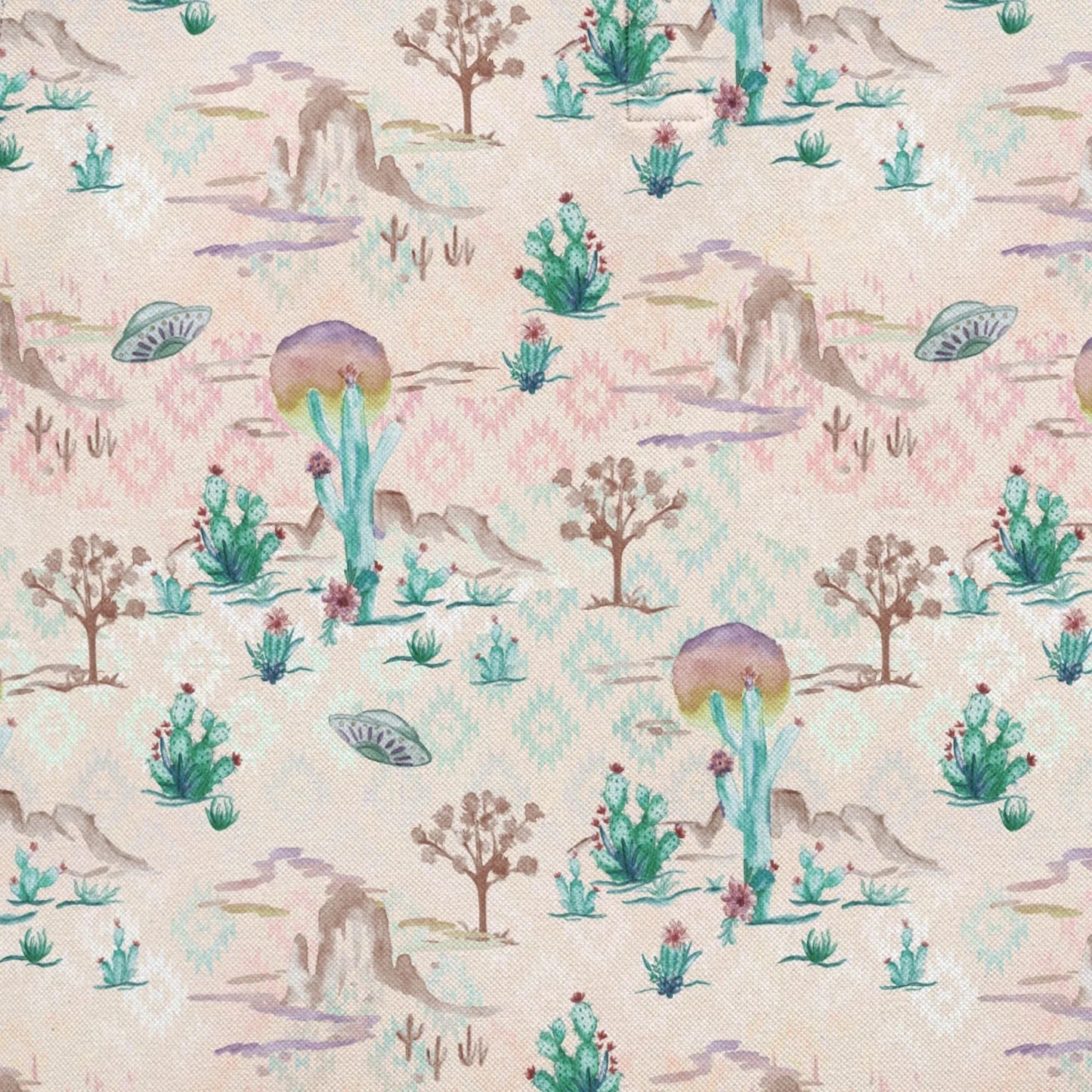 Area 51 Front Nine | Watercolor/Desert Golf Polo for Men (ATHLETIC FIT) - GOLF LEAGUE