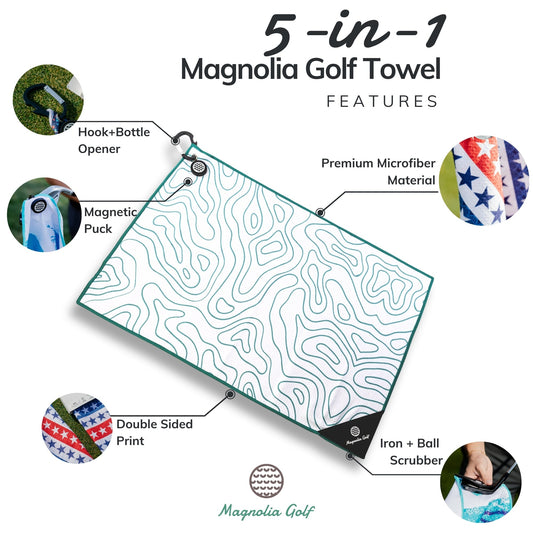 Topo - Magnetic Golf Towel