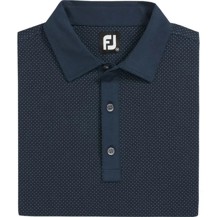 FootJoy Jacquard Dot Lisle Golf Polo - GOLF LEAGUE