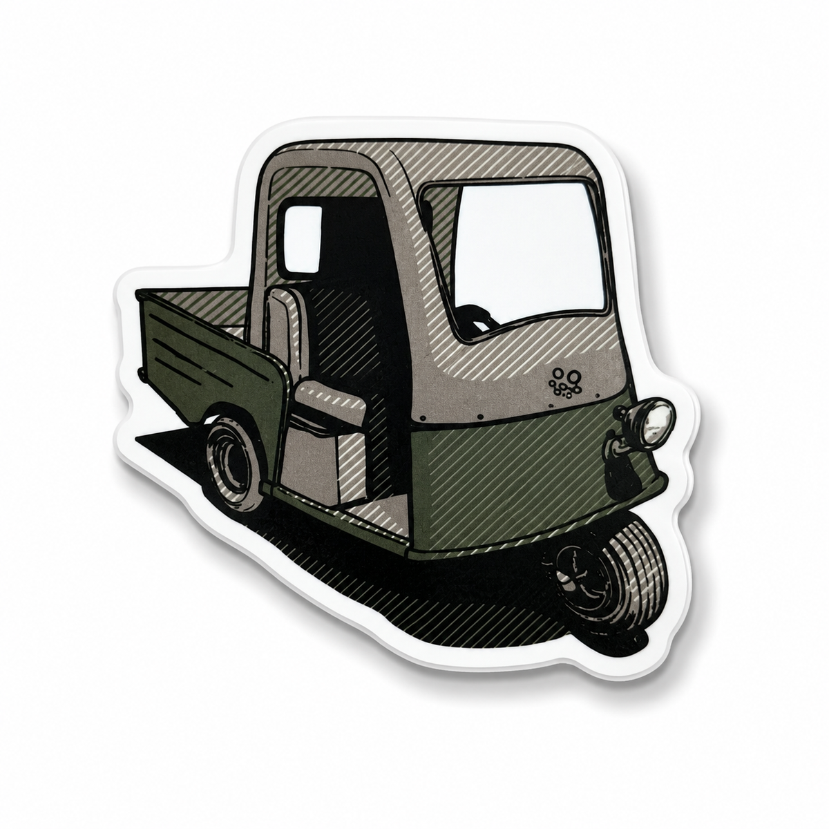 Vintage Cart Golf Sticker