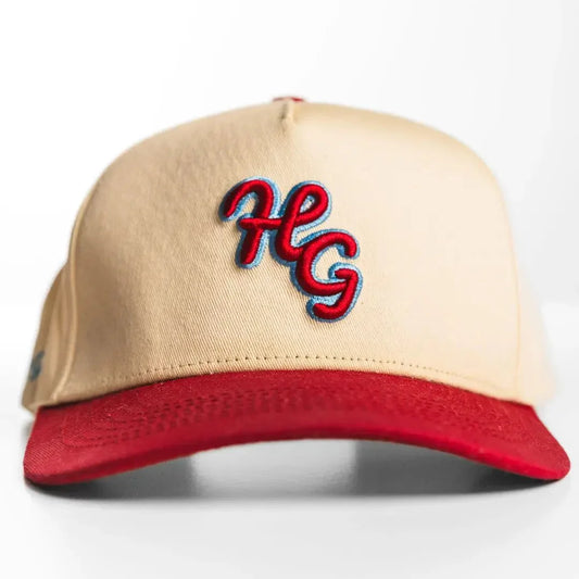 “HG” Icon Cardinal and Bone SnapBack Hat - GOLF LEAGUE