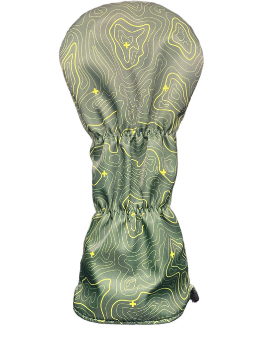 Topographic Golf Greens Headcover - GOLF LEAGUE
