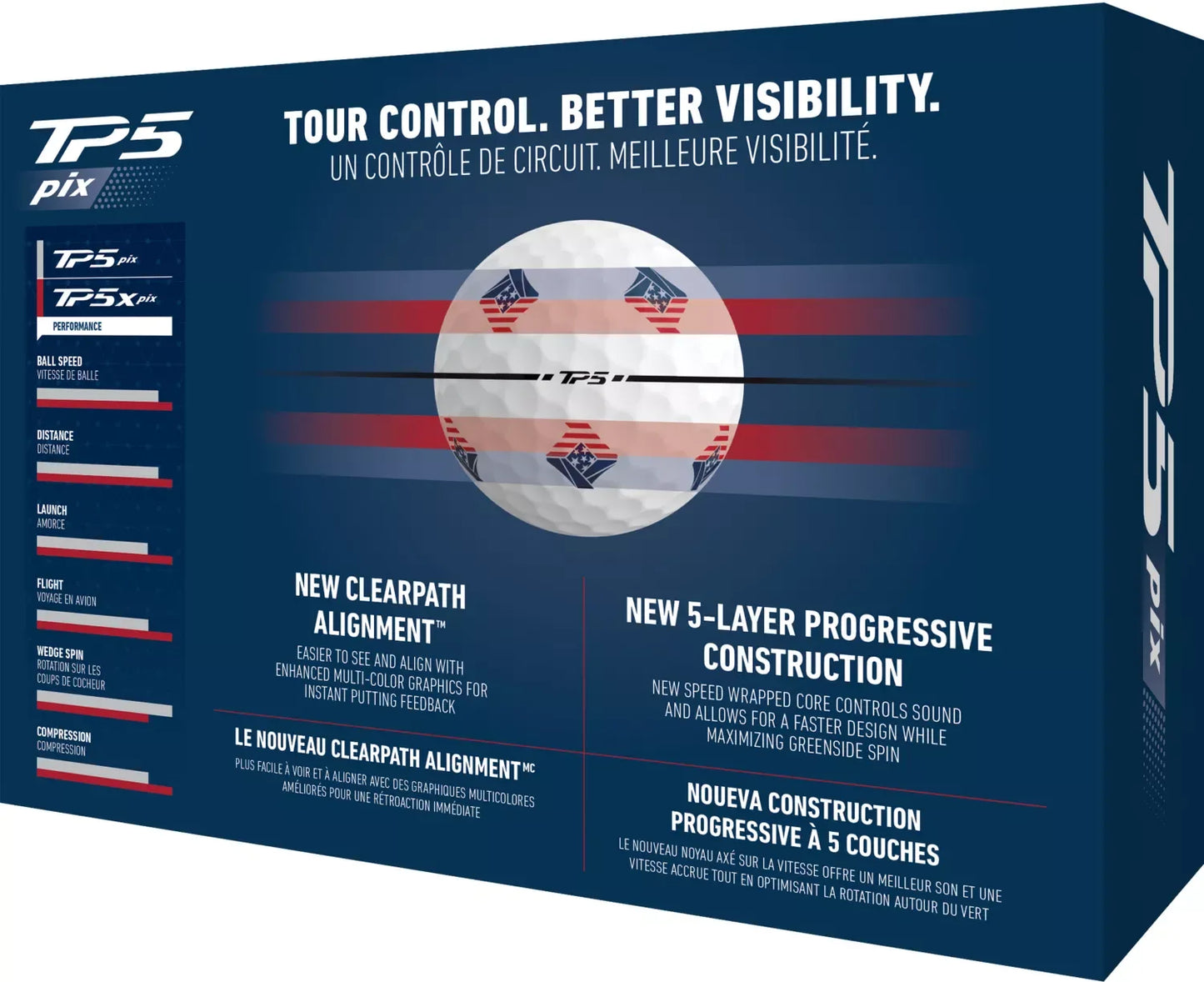 TaylorMade 2024 TP5 pix 3.0 USA Golf Balls - GOLF LEAGUE