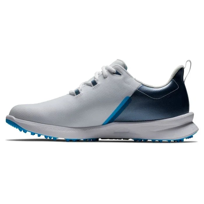 FootJoy Fuel Sport Golf Shoes - White/Blue 55454 - GOLF LEAGUE