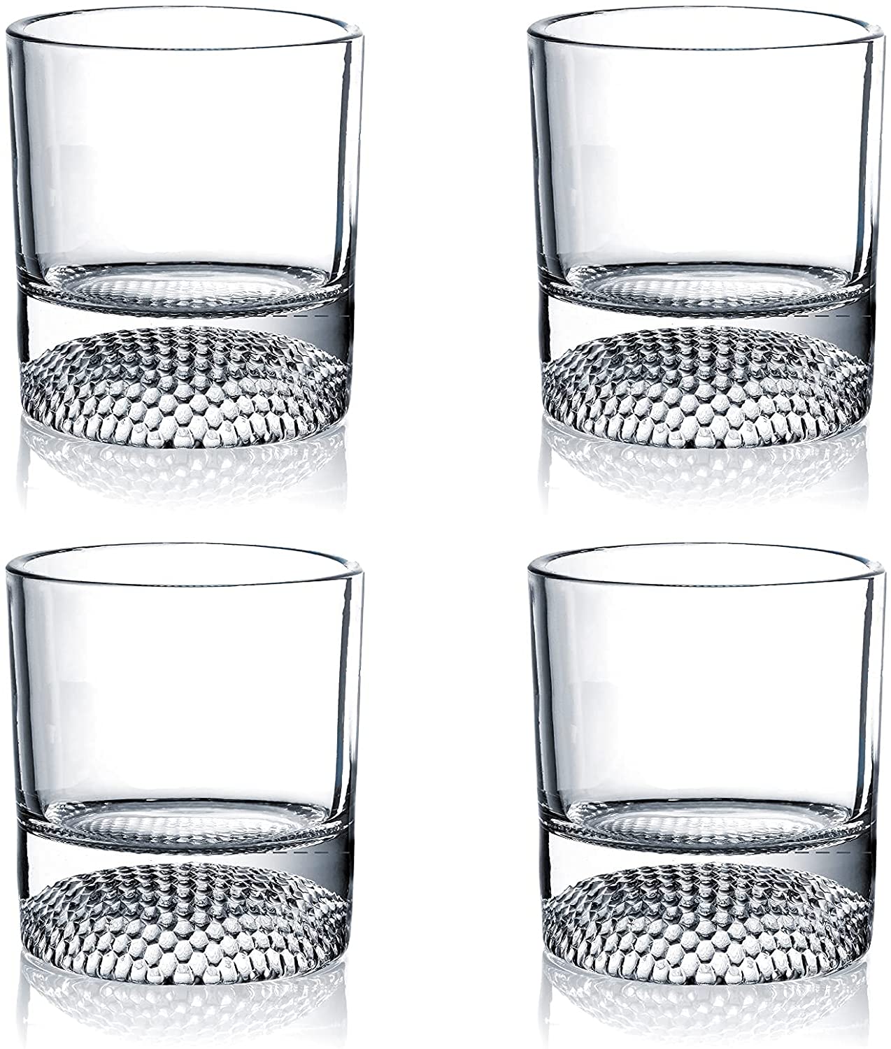 The Wine Savant Golf Ball Whiskey Glasses Set of 4-8oz Golf Gifts - Unique Whiskey Golf Glasses Set - Golf Gifts For Men & Women - Gifts for Golfers Golf Accessories Golf Ball Glasses (4 pack)