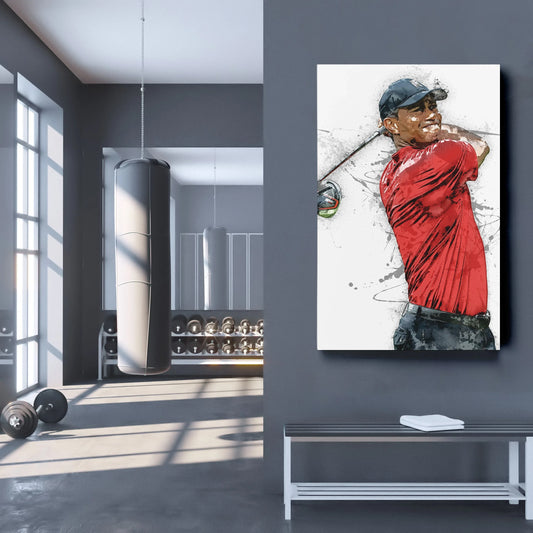 Tiger Woods Canvas Print – Masters Golf Wall Art Decor - GOLF LEAGUE