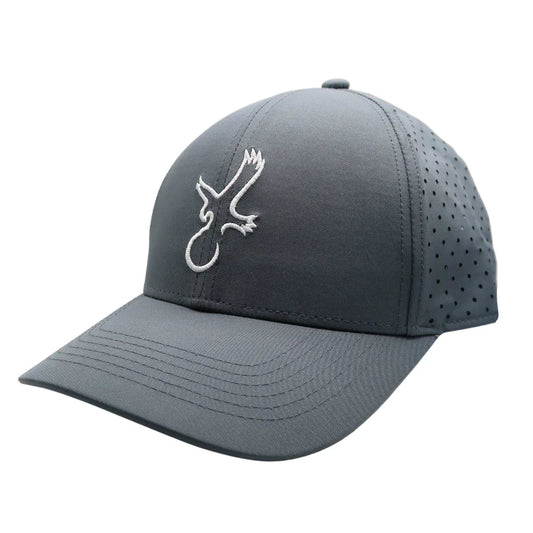 Grey/White Eagle Performance Hat - GOLF LEAGUE