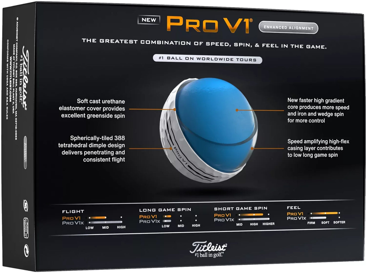 Titleist 2025 Pro V1 Enhanced Alignment Golf Balls - GOLF LEAGUE