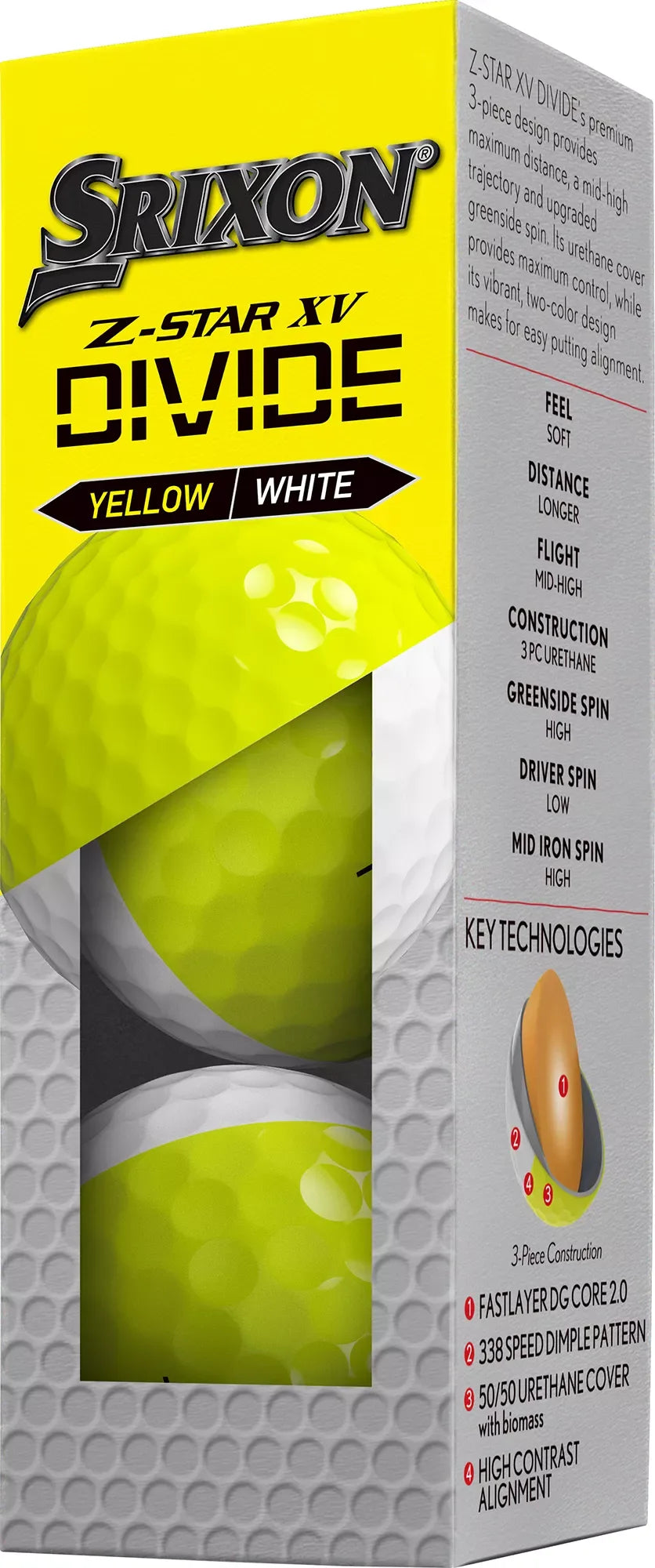 Srixon 2025 Z-STAR XV Divide Golf Balls - GOLF LEAGUE