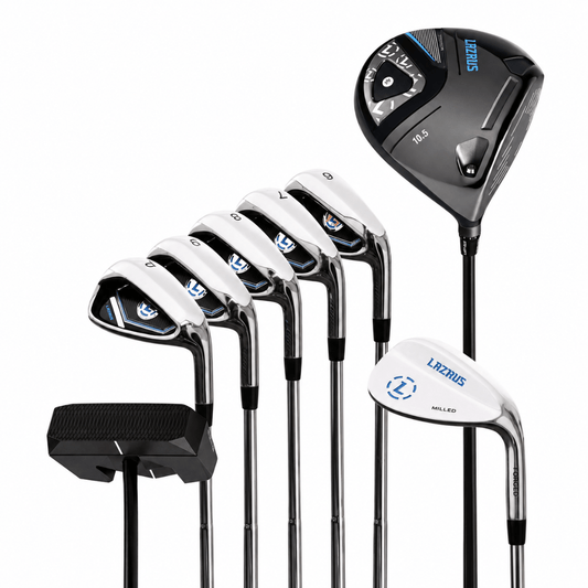 Lazrus Golf 8 pc Set - LAZ2 Driver, 6-PW Irons, 52° Wedge, Putter