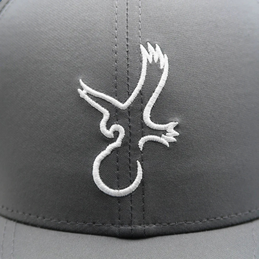 Grey/White Eagle Performance Hat - GOLF LEAGUE